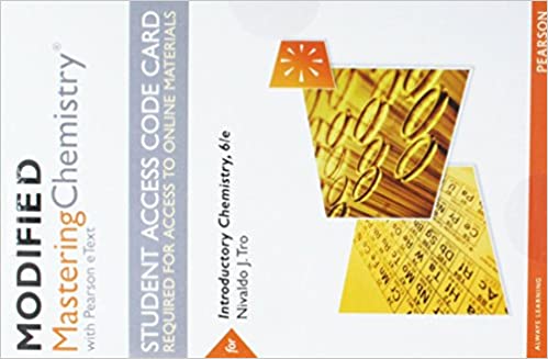 Modified Mastering Chemistry with Pearson eText -- Standalone Access Card -- for Introductory Chemistry (7721474162926)